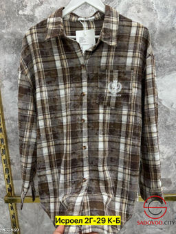 Рубашка женская в клетку