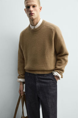 DOUBLE-FACED WOOL JUMPER - Zara фото 5