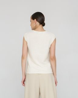 Джемпер кашемировый 06052 сливочный