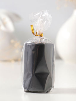 Цена за 2 шт. Свеча-столбик 4х6 см, 59 гр, 6 ч, цв. чёрный