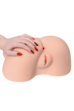 Мастурбатор реалистичный KOKOS Alice с вибрацией и ротацией, TPR, телесный, 30 см  фото 6