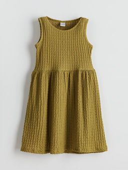 Bisiklet Yaka K?z ?ocuk Elbise