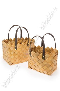 Корзины из секвойи 2 в 1, 24*21*32 см (SF-7968) светло-коричневый