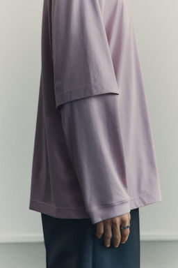 Camiseta de doble manga en algod?n pima - H&m фото 7