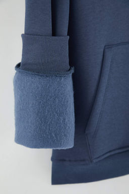 TRENDYOL MAN Haki Oversize/Genis Kesim Nak?sl? Ici Polarl? Kapusonlu Sweatshirt TMNAW25SW00016 - Trendyolmilla фото 36