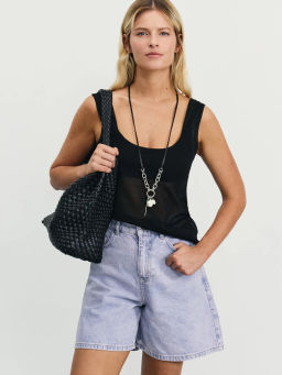 Джинсовые шорты А-силуэта ZR2507092308-101 / Zarina