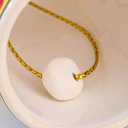 Цена за 2 шт. Колокольчик с ручкой Матрешка средняя, керамика, микс - Simaland фото 5