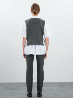 Серые зауженные брюки virele