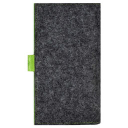Органайзер-обложка д/путешествий арт.45282/30 ФЕТР ГРАФИТ.+ФЕТР САЛАТОВ.+САРИФ САЛАТОВ. (200х110мм, 2 осн. отделения, 4 ПВХ-кармана, застежка на кнопке, аппликация инд. ПЭТ-упак.)