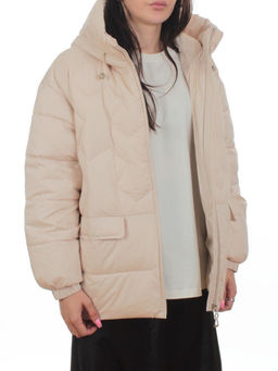 2309 BEIGE Куртка зимняя женская (200 гр. холлофайбер)