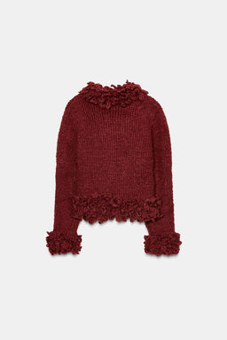 FRINGED KNIT CARDIGAN - Zara фото 5