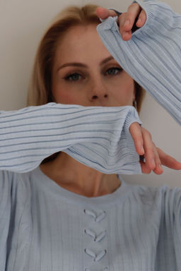 10409 Джемпер нежно-голубой - Martichelli фото 39