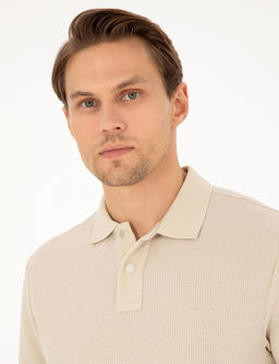 Bej Slim Fit Ti__rt - Pierre cardin фото 2