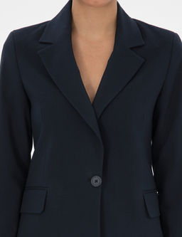 Lacivert Slim Fit Ceket