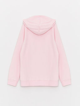 Kap??onlu Basic Uzun Kollu K?z ?ocuk Fermuarl? Sweatshirt - Waikiki фото 2
