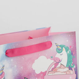 Цена за 2 шт. Пакет подарочный ламинированный, упаковка, «Много подарков для счастья», ML 23 х 27 х 11.5 см