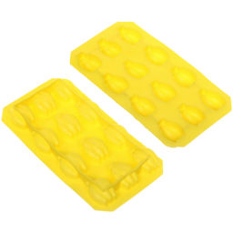 Цена за 5 шт. Форма для льда силиконовая "Бананы" 21*11см, цвета микс