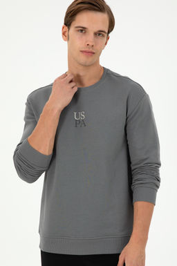 Мужской серый базовый свитшот Неожиданная скидка в корзине - U.s. polo assn фото 3