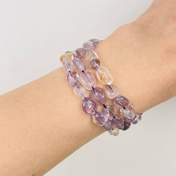 Бусины для украшений из Аметиста и Цитрина 39 см