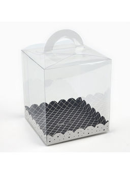 Цена за 5 шт. Коробка кондитерская, сундук, упаковка, For you, 16×16×18 см