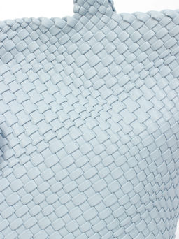 LACCOMA сумка СУ1033-голубой эко кожа хлопок фото 3