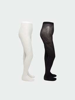 Basic K?z ?ocuk K?lotlu ?orap 2li