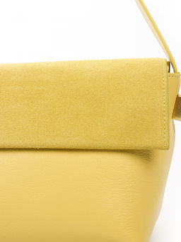 LACCOMA сумка АЛ2042-2Ф-салатовый натуральная замша хлопок  фото 5