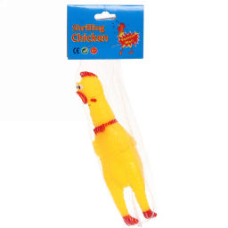 Цена за 6 шт. Игрушка для собаки "Курочка" 15см с пищалкой