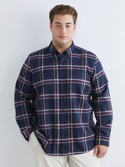 Regular Fit Uzun Kollu Ekose Erkek G?mlek