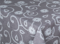 3с109.412ж1 Ленок (серый св1) Плед 208х200 см