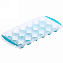 Цена за 3 шт. Форма для льда пластиковая с силиконом "Шарики" 24,5*11,5см