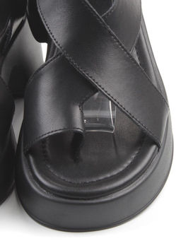 08-XT148-011 BLACK Босоножки женские (натуральная кожа) - Фабричный китай фото 11