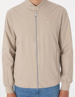 Bej Bomber Ceket