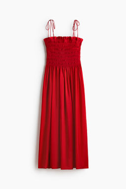 Vestido de tirantes con cuerpo nido de abeja - H&m фото 3