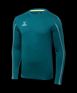 Футболка вратарская JOGEL CAMP GK Padded LS, зеленый/черный/белый