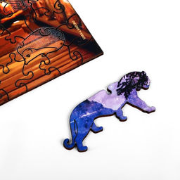 Пазл Вечерний пейзаж фигурные светящиеся детали - Puzzle фото 4