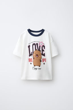 CAMISETA ESTAMPADAO CAPYFUN VARSITY / Blanco