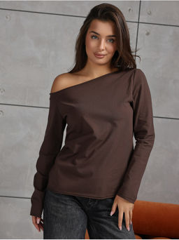 Лонгслив Плечо Черный - София фото 21