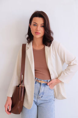 Martichelli Жакет льняной кремовый фото 4