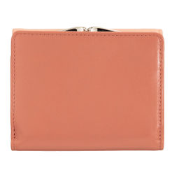 Итальянский женский кожаный кошелек DuDu серии Corsica | пудровый - Dudubags фото 4