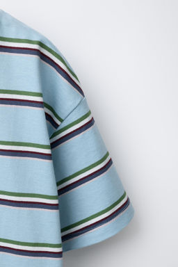 STRIPED PRINT T-SHIRT - Zara фото 4