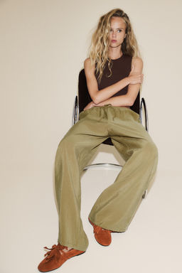 LEATHER FLOWER BALLERINAS - Zara фото 8