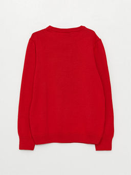 Bisiklet Yaka Spiderman Desenli Uzun Kollu Erkek ?ocuk Triko Kazak - Waikiki фото 2