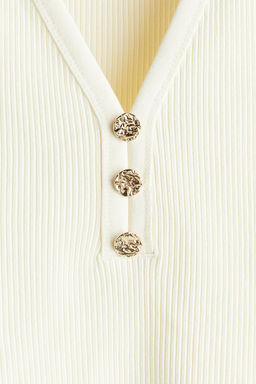 Top de canale con botones - H&m фото 5