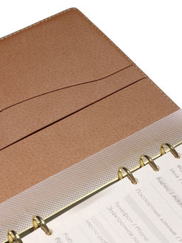 Органайзер на кольцах, A5, с клапаном, 80 листов, в линейку, искусственная кожа, бирюзовый - Simaland фото 14