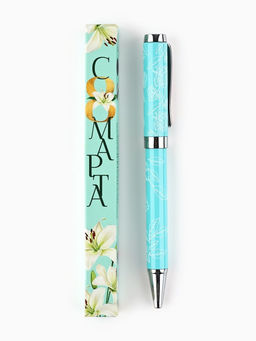 Ручка шариковая, синяя паста металлический корпус в коробке, 1.0 мм С 8 МАРТА