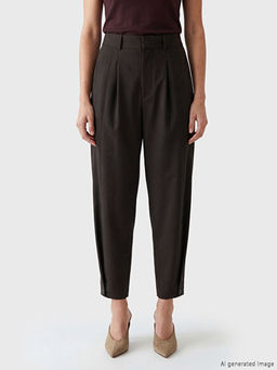 Брюки женские Loose Fit плиссированные полосатые