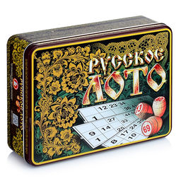 Лото Русское Русские узоры (жестяная коробка) - Десятое королевство фото 2