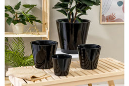 Горшок для цветов Rosemary D330мм, 16л с дренажной вставкой на колесиках (черный) - Idiland фото 3