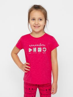 CRB wear/CWKG 63268-46-331 Футболка для девочки,циклама/Ex.Cherubino